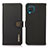 Custodia Portafoglio In Pelle Cover con Supporto B02H per Samsung Galaxy M12 Nero