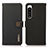 Custodia Portafoglio In Pelle Cover con Supporto B02H per Sony Xperia 5 IV Nero