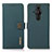 Custodia Portafoglio In Pelle Cover con Supporto B02H per Sony Xperia PRO-I Verde