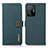 Custodia Portafoglio In Pelle Cover con Supporto B02H per Xiaomi Mi 11T 5G Verde