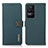 Custodia Portafoglio In Pelle Cover con Supporto B02H per Xiaomi Poco F4 5G Verde