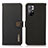 Custodia Portafoglio In Pelle Cover con Supporto B02H per Xiaomi Poco M4 Pro 5G Nero