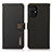 Custodia Portafoglio In Pelle Cover con Supporto B02H per Xiaomi Poco M5 4G Nero