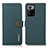 Custodia Portafoglio In Pelle Cover con Supporto B02H per Xiaomi Poco X3 GT 5G Verde