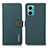 Custodia Portafoglio In Pelle Cover con Supporto B02H per Xiaomi Redmi Note 11E 5G Verde