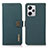 Custodia Portafoglio In Pelle Cover con Supporto B02H per Xiaomi Redmi Note 12 Explorer Verde