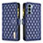 Custodia Portafoglio In Pelle Cover con Supporto B03F per Motorola Moto Edge S30 5G Blu