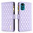 Custodia Portafoglio In Pelle Cover con Supporto B03F per Motorola Moto G22 Viola