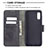 Custodia Portafoglio In Pelle Cover con Supporto B03F per Samsung Galaxy A02