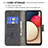 Custodia Portafoglio In Pelle Cover con Supporto B03F per Samsung Galaxy A02s