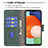 Custodia Portafoglio In Pelle Cover con Supporto B03F per Samsung Galaxy A13 4G