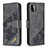 Custodia Portafoglio In Pelle Cover con Supporto B03F per Samsung Galaxy A22 5G Nero