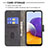 Custodia Portafoglio In Pelle Cover con Supporto B03F per Samsung Galaxy A22s 5G