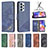 Custodia Portafoglio In Pelle Cover con Supporto B03F per Samsung Galaxy A23 4G