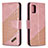 Custodia Portafoglio In Pelle Cover con Supporto B03F per Samsung Galaxy A31 Oro Rosa