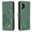 Custodia Portafoglio In Pelle Cover con Supporto B03F per Samsung Galaxy A32 5G Verde