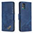 Custodia Portafoglio In Pelle Cover con Supporto B03F per Samsung Galaxy A51 5G Blu