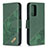 Custodia Portafoglio In Pelle Cover con Supporto B03F per Samsung Galaxy A52s 5G Verde