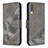 Custodia Portafoglio In Pelle Cover con Supporto B03F per Samsung Galaxy A70S Grigio Scuro