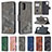 Custodia Portafoglio In Pelle Cover con Supporto B03F per Samsung Galaxy A71 4G A715