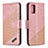 Custodia Portafoglio In Pelle Cover con Supporto B03F per Samsung Galaxy A71 4G A715 Oro Rosa