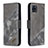 Custodia Portafoglio In Pelle Cover con Supporto B03F per Samsung Galaxy M60s Grigio Scuro