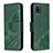 Custodia Portafoglio In Pelle Cover con Supporto B03F per Samsung Galaxy M60s Verde