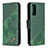 Custodia Portafoglio In Pelle Cover con Supporto B03F per Samsung Galaxy S20 FE (2022) 5G Verde