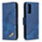 Custodia Portafoglio In Pelle Cover con Supporto B03F per Samsung Galaxy S20 FE 4G Blu