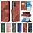 Custodia Portafoglio In Pelle Cover con Supporto B03F per Samsung Galaxy S20 Plus