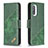 Custodia Portafoglio In Pelle Cover con Supporto B03F per Xiaomi Mi 11i 5G Verde