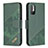 Custodia Portafoglio In Pelle Cover con Supporto B03F per Xiaomi POCO M3 Pro 5G Verde