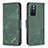 Custodia Portafoglio In Pelle Cover con Supporto B03F per Xiaomi Poco M4 Pro 5G Verde