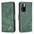 Custodia Portafoglio In Pelle Cover con Supporto B03F per Xiaomi Poco X4 NFC Verde