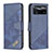Custodia Portafoglio In Pelle Cover con Supporto B03F per Xiaomi Poco X4 Pro 5G Blu