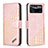 Custodia Portafoglio In Pelle Cover con Supporto B03F per Xiaomi Poco X4 Pro 5G Oro Rosa