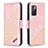 Custodia Portafoglio In Pelle Cover con Supporto B03F per Xiaomi Redmi 10 (2022) Oro Rosa