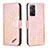 Custodia Portafoglio In Pelle Cover con Supporto B03F per Xiaomi Redmi Note 11 Pro 4G Oro Rosa