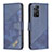 Custodia Portafoglio In Pelle Cover con Supporto B03F per Xiaomi Redmi Note 11 Pro 5G Blu