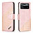 Custodia Portafoglio In Pelle Cover con Supporto B03F per Xiaomi Redmi Note 11E Pro 5G Oro Rosa