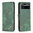 Custodia Portafoglio In Pelle Cover con Supporto B03F per Xiaomi Redmi Note 11E Pro 5G Verde