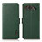 Custodia Portafoglio In Pelle Cover con Supporto B03H per Asus ROG Phone 5 ZS673KS Verde