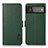 Custodia Portafoglio In Pelle Cover con Supporto B03H per Google Pixel 6 5G Verde