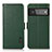 Custodia Portafoglio In Pelle Cover con Supporto B03H per Google Pixel 6 Pro 5G Verde