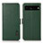 Custodia Portafoglio In Pelle Cover con Supporto B03H per Google Pixel 7 Pro 5G Verde