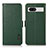 Custodia Portafoglio In Pelle Cover con Supporto B03H per Google Pixel 7a 5G Verde