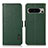 Custodia Portafoglio In Pelle Cover con Supporto B03H per Google Pixel 8 Pro 5G Verde