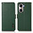 Custodia Portafoglio In Pelle Cover con Supporto B03H per Huawei Honor 60 5G Verde