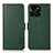 Custodia Portafoglio In Pelle Cover con Supporto B03H per Huawei Honor X6a Verde