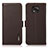 Custodia Portafoglio In Pelle Cover con Supporto B03H per Motorola Moto G Power (2021) Marrone